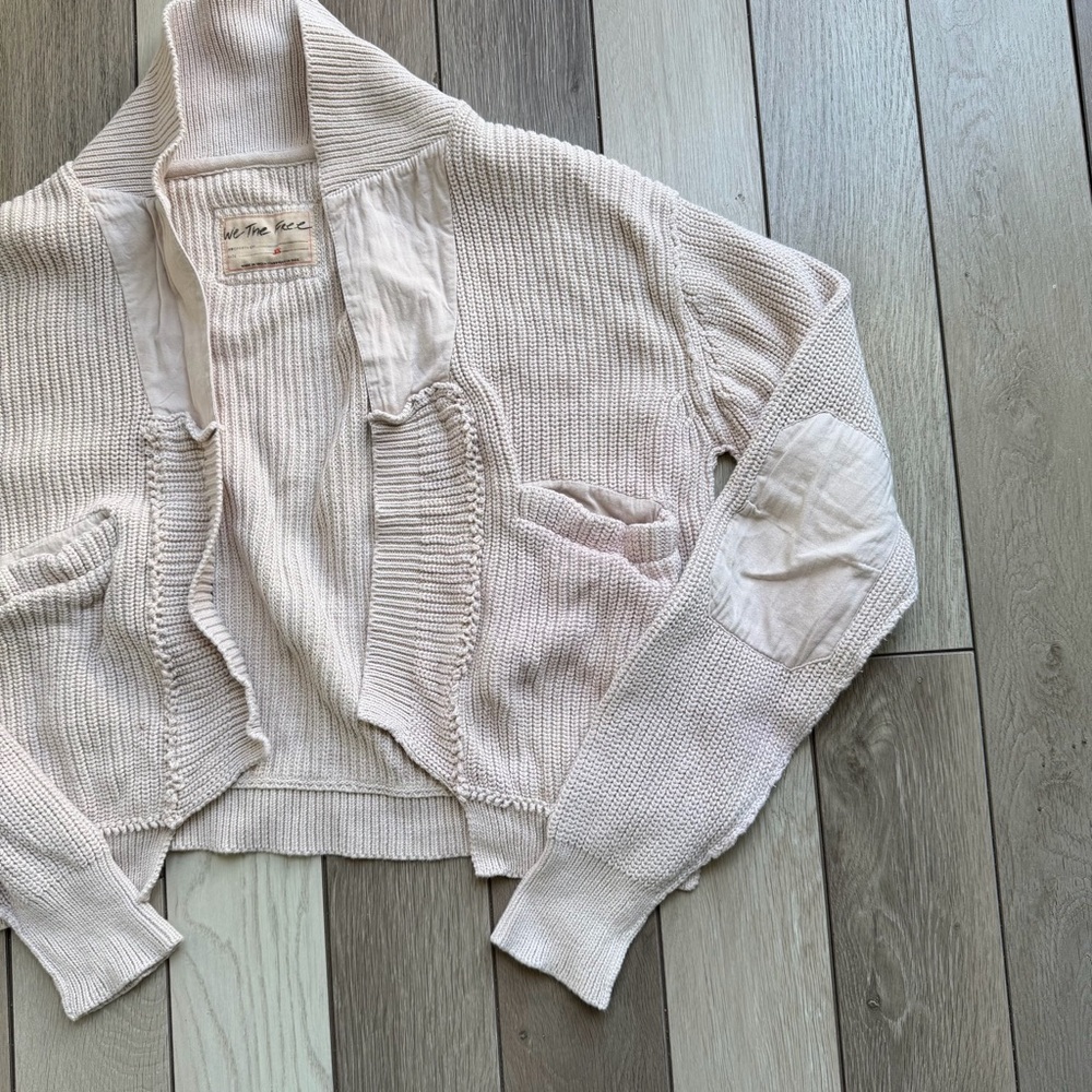 We The Free Light Pink Open Cardigan - Picture 3 of 6